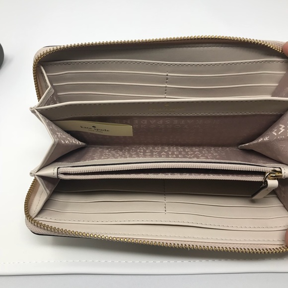 Kate Spade Lacey Bay St Multi Color Baige Wallet - Picture 6 of 6